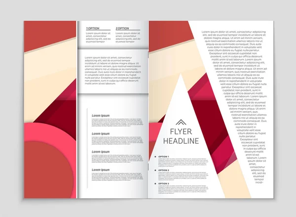 Abstracte brochure lay-out achtergrond instellen. — Stockvector