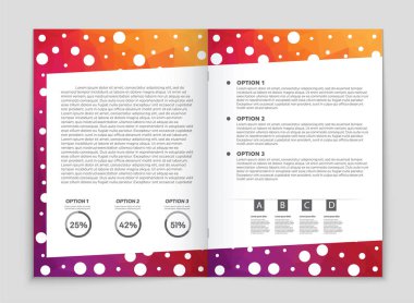 Soyut vektör düzen arka plan set. Sanat kalıp çizmek için, 