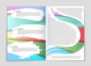 Soyut vektör düzen arka plan set. Sanat kalıp çizmek için, 