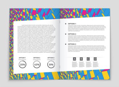 Soyut vektör düzen arka plan set. Sanat kalıp çizmek için, 