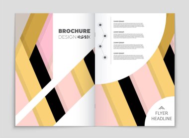 Soyut vektör düzen arka plan set. Sanat kalıp çizmek için, 