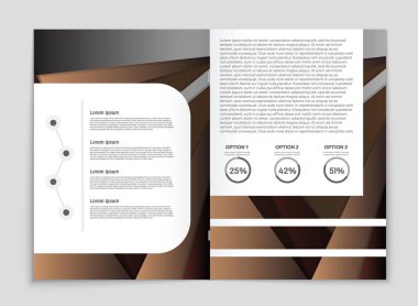 Soyut vektör düzen arka plan set. Sanat kalıp çizmek için, 