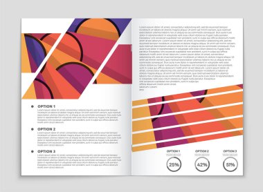 Soyut vektör düzen arka plan set. Sanat kalıp çizmek için, 