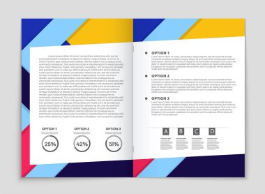 Soyut vektör düzen arka plan set. Sanat kalıp çizmek için, 