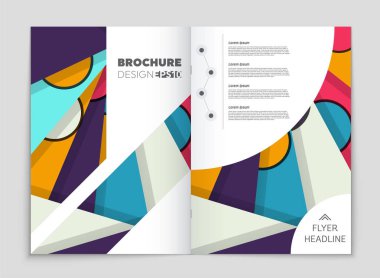 Soyut vektör düzen arka plan set. Sanat kalıp çizmek için, 