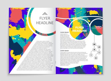 Soyut vektör düzen arka plan set. Sanat kalıp çizmek için, 