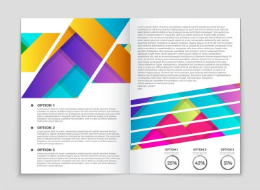Soyut vektör düzen arka plan set. Sanat kalıp çizmek için, 