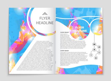 Soyut vektör düzen arka plan set. Sanat kalıp çizmek için, 