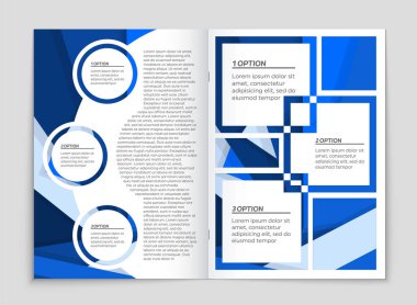 Soyut vektör düzen arka plan set. Sanat kalıp çizmek için, 