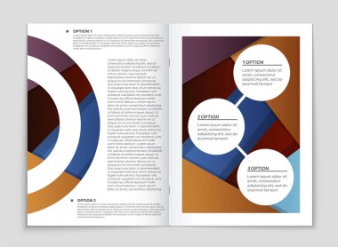 Soyut vektör düzen arka plan set. Sanat kalıp çizmek için, 