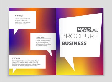 Soyut vektör düzen arka plan set. Sanat kalıp çizmek için, 