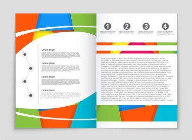 Soyut vektör düzen arka plan set. Sanat kalıp çizmek için, 