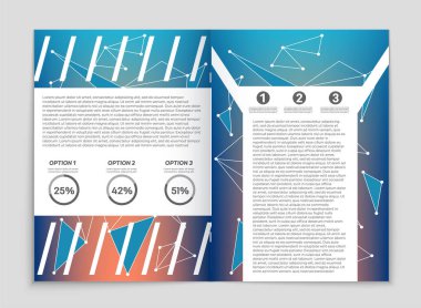Soyut vektör düzen arka plan set. Sanat kalıp çizmek için, 