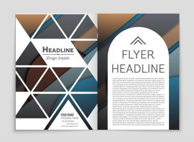 Soyut vektör düzen arka plan set. Sanat kalıp çizmek için, 