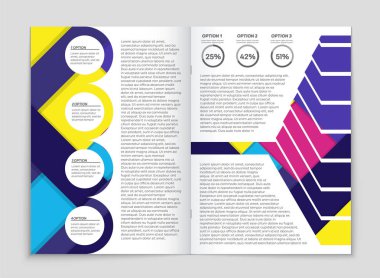 Soyut vektör düzen arka plan set. Sanat kalıp çizmek için, 