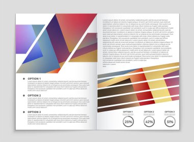 Soyut vektör düzen arka plan set. Sanat kalıp çizmek için, 