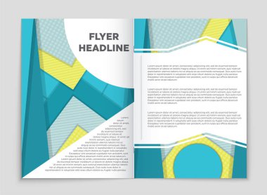 Soyut broşür düzen arka plan ayarlamak. 