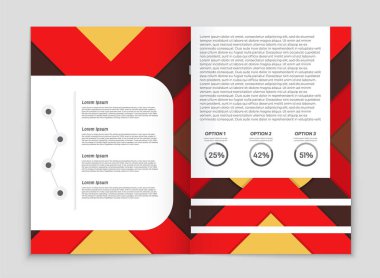 Soyut vektör düzen arka plan set. Sanat kalıp çizmek için, 