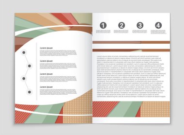 Soyut vektör düzen arka plan set. Sanat kalıp çizmek için, 