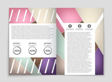 Soyut vektör düzen arka plan set. Sanat kalıp çizmek için, 