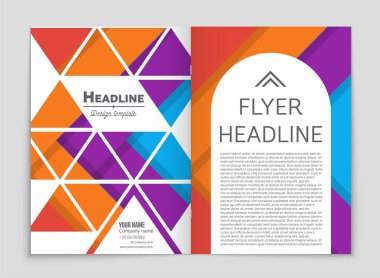 Soyut vektör düzen arka plan set. Sanat kalıp çizmek için, 