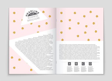 Soyut vektör düzen arka plan set. Sanat kalıp çizmek için, 