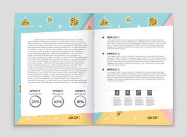 Soyut vektör düzen arka plan set. Sanat kalıp çizmek için, 