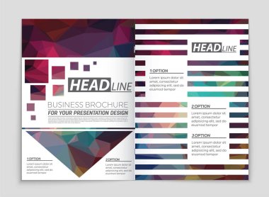 Soyut vektör düzen arka plan set. Sanat kalıp çizmek için, 