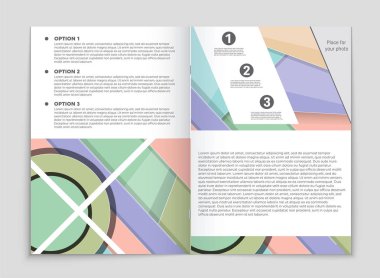 Soyut vektör düzen arka plan set. Sanat kalıp çizmek için, 