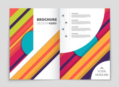 Soyut vektör düzen arka plan set. Sanat kalıp çizmek için, 