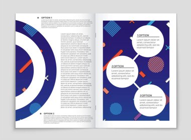 Soyut vektör düzen arka plan set. Sanat kalıp çizmek için, 