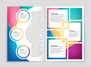 Soyut vektör düzen arka plan set. Sanat kalıp çizmek için, 