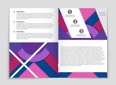 Soyut vektör düzen arka plan set. Sanat kalıp çizmek için, 