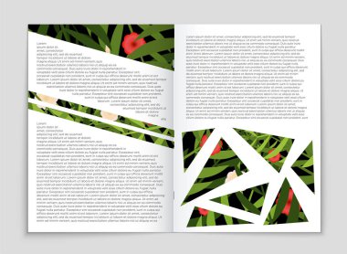 Soyut vektör düzen arka plan set. Sanat kalıp çizmek için, 