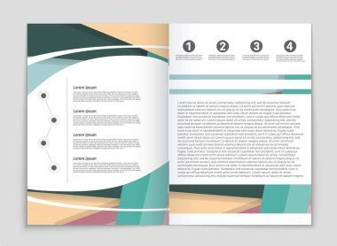 Soyut vektör düzen arka plan set. Sanat kalıp çizmek için, 