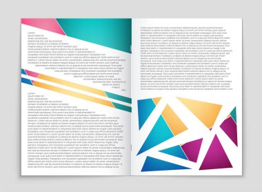 Soyut vektör düzen arka plan set. Sanat kalıp çizmek için, 