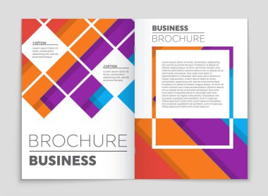 Soyut vektör düzen arka plan set. Sanat kalıp çizmek için, 