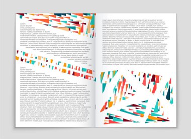 Soyut vektör düzen arka plan set. Sanat kalıp çizmek için, 