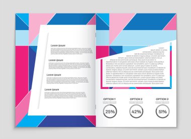 Soyut vektör düzen arka plan set. Sanat kalıp çizmek için, 