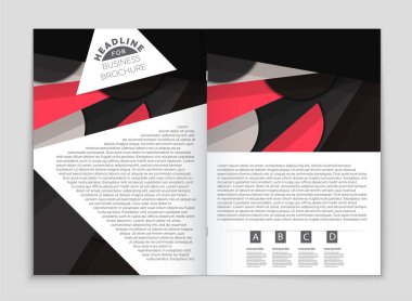 Soyut vektör düzen arka plan set. Sanat kalıp çizmek için, 