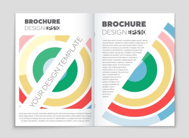 Soyut vektör düzen arka plan set. Sanat kalıp çizmek için, 