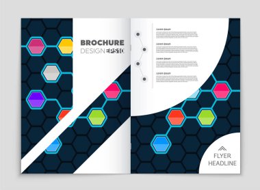 Soyut vektör düzen arka plan set. Sanat kalıp çizmek için, 