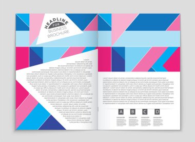 Soyut vektör düzen arka plan set. Sanat kalıp çizmek için, 