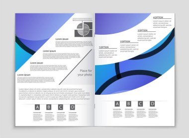 Soyut vektör düzen arka plan set. Sanat kalıp çizmek için, 