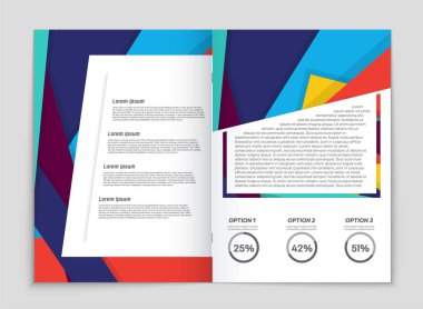 Soyut vektör düzen arka plan set. Sanat kalıp çizmek için, 