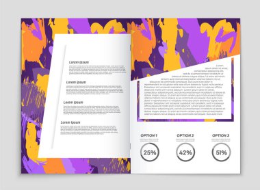 Soyut vektör düzen arka plan set. Sanat kalıp çizmek için, 