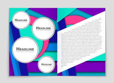 Soyut vektör düzen arka plan set. Sanat kalıp çizmek için, 