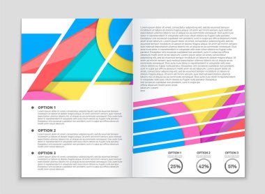 Soyut vektör düzen arka plan set. Sanat kalıp çizmek için, 