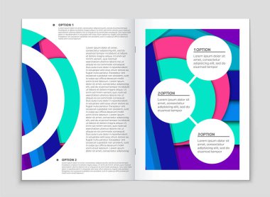 Soyut vektör düzen arka plan set. Sanat kalıp çizmek için, 