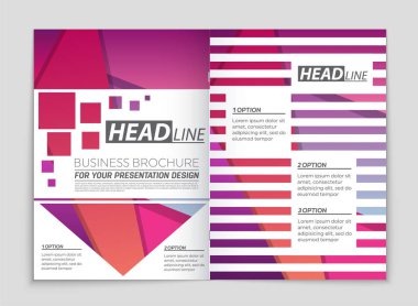 Soyut vektör düzen arka plan set. Sanat kalıp çizmek için, 